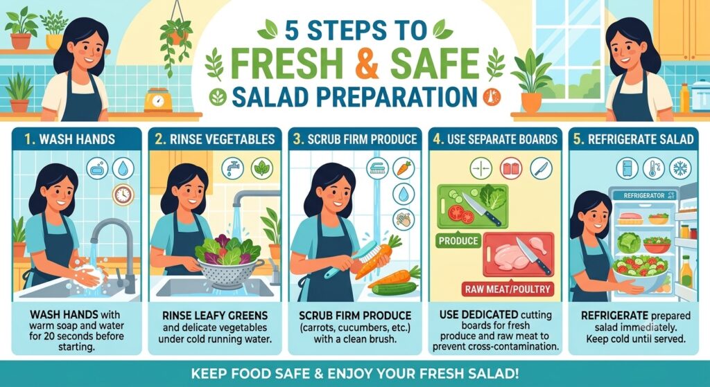 How to clean vegetables and prevent foodborne illness during summer